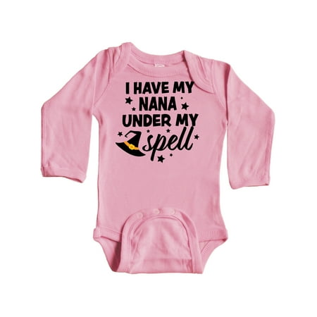 Inktastic I My Nana Under My Spell with Cute Witch Hat Gift Baby Boy or Baby Girl Long Sleeve Bodysuit
Inktastic I My Nana Under My Spell with Cute Witch Hat Gift Baby Boy or Baby Girl Long Sleeve Bodysuit