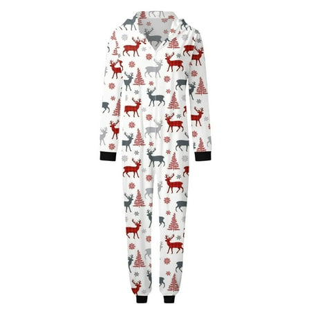 WANYNG Women Mom Christmas Sets White Prints Hooded Zipper Jumpsuit Family Outfit Plaid Family Pajama Pants Family Matching Pajamas Set Short Sleeve
WANYNG Women Mom Christmas Sets White Prints Hooded Zipper Jumpsuit Family Outfit Plaid Family Pajama Pants Family Matching Pajamas Set Short Sleeve