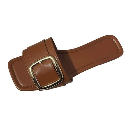 Sandals Women Comfortable Wedge Fashion Solid Color Leather Metal Belt Buckle Decorative Open Toe Flat Sandals Womens Shoes Sneakers
Sandals Women Comfortable Wedge Fashion Solid Color Leather Metal Belt Buckle Decorative Open Toe Flat Sandals Womens Shoes Sneakers