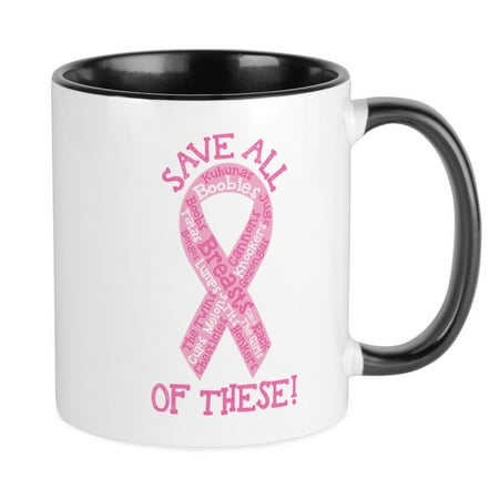 CafePress - Breast Cancer Awareness Save All Of T Mug - Ceramic Coffee Tea Novelty Mug Cup 11 oz
CafePress - Breast Cancer Awareness Save All Of T Mug - Ceramic Coffee Tea Novelty Mug Cup 11 oz