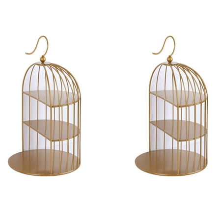 2X Food Stand Display Rack Three-Layer Dessert Table Cake Rack Afternoon Tea Center Shelf C