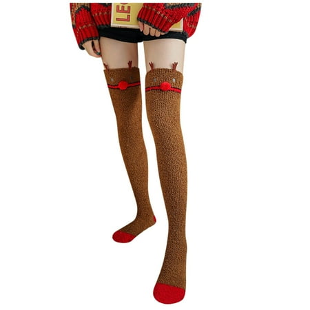 Frehsky christmas stockings Coral Over The Knee High Socks Stockings Women Christmas Socks Warm Thick Socks Brown
Frehsky christmas stockings Coral Over The Knee High Socks Stockings Women Christmas Socks Warm Thick Socks Brown