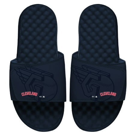 Men s ISlide Navy Cleveland Guardians Tonal Pop Slide Sandals