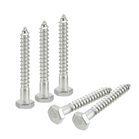 Uxcell Hex Head Lag Screws Bolts 1/4 x 2 304 Stainless Steel Partial Thread Wood Screws 15 Pack
Uxcell Hex Head Lag Screws Bolts 1/4 x 2 304 Stainless Steel Partial Thread Wood Screws 15 Pack