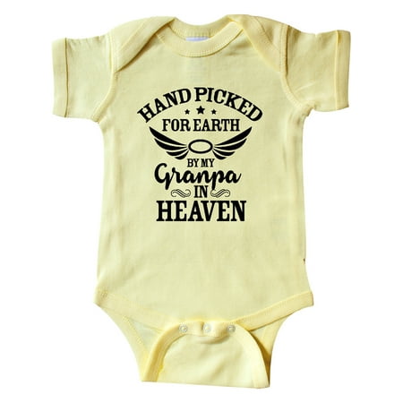 Inktastic Handpicked for Earth By My Granpa in Heaven with Angel Wings Gift Baby Boy or Baby Girl Bodysuit
Inktastic Handpicked for Earth By My Granpa in Heaven with Angel Wings Gift Baby Boy or Baby Girl Bodysuit