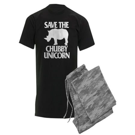 CafePress - Save The Chubby Unicorn - Men s Dark Pajamas