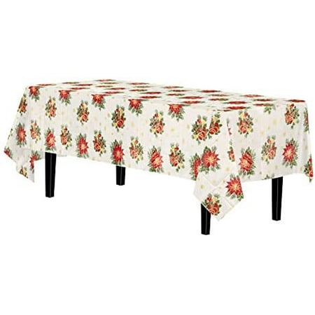 12 Pack Premium Rectangle Holiday Design Plastic Tablecloth - Christmas Decorations Tablecloth Disposable Plastic Table Cover For December - 54 Inch. X 108 Inch.
12 Pack Premium Rectangle Holiday Design Plastic Tablecloth - Christmas Decorations Tablecloth Disposable Plastic Table Cover For December - 54 Inch. X 108 Inch.