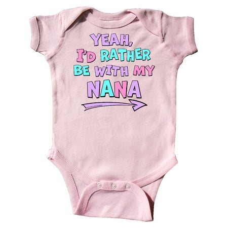 Inktastic Yeah I d Rather be with My Nana in Pink Blue and Purple Gift Baby Boy or Baby Girl Bodysuit
Inktastic Yeah I d Rather be with My Nana in Pink Blue and Purple Gift Baby Boy or Baby Girl Bodysuit