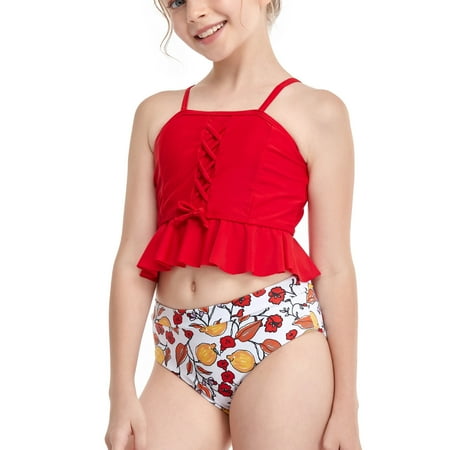 EGNMCR Swimsuit for Toddler Girl Bikini Set 2 Piece Swimwear Tankini Bathing Suit Floral Summer Beach Wear - Summer Savings Clearance
EGNMCR Swimsuit for Toddler Girl Bikini Set 2 Piece Swimwear Tankini Bathing Suit Floral Summer Beach Wear - Summer Savings Clearance