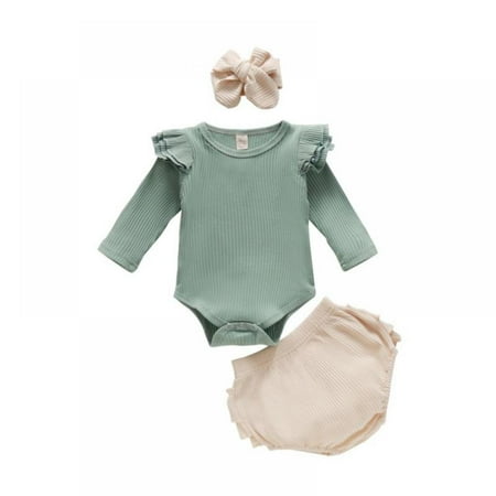 Bullpiano Baby Clothes for Girls Newborn Outfits 3pcs Casual Suit Shorts Girl Solid Color Romper Girl Clothes Set Baby Romper Outfit
Bullpiano Baby Clothes for Girls Newborn Outfits 3pcs Casual Suit Shorts Girl Solid Color Romper Girl Clothes Set Baby Romper Outfit