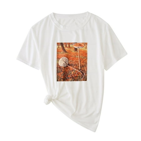 Qufokar Cute Maternity Dress for Fall Womens Cotton Short Sleeve Tees Women Mushrooms T-Shirt Loose Short Print Print Round Neck Sleeve mas Top Women S Blouse
Qufokar Cute Maternity Dress for Fall Womens Cotton Short Sleeve Tees Women Mushrooms T-Shirt Loose Short Print Print Round Neck Sleeve mas Top Women S Blouse