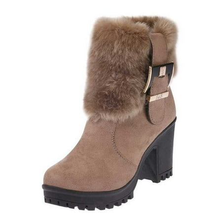 Sentuca Snow Boots Side Zipper And Velvet Warm Women s Boots Round Toe Thick Heel Belt Buckle Short Boots Women
Sentuca Snow Boots Side Zipper And Velvet Warm Women s Boots Round Toe Thick Heel Belt Buckle Short Boots Women