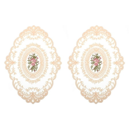 2pcs Elegant Embroidered Lace Coasters Lace Table Mats Embroidered Placemats 
2pcs Elegant Embroidered Lace Coasters Lace Table Mats Embroidered Placemats