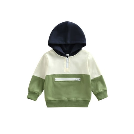 Eyicmarn Toddler Baby Boys Girls Hoodies Long Sleeve 1/4 Zip Contrast Color Loose Sweatshirts
Eyicmarn Toddler Baby Boys Girls Hoodies Long Sleeve 1/4 Zip Contrast Color Loose Sweatshirts