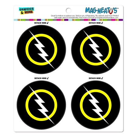 White Lightning Bolt MAG-NEATO S(TM) Car/Refrigerator Magnet Set