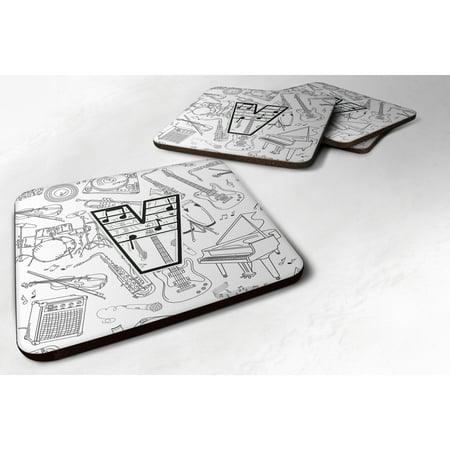 Carolines Treasures CJ2007-VFC Letter V Musical Note Letters Foam Coaster Set of 4 3 1/2 x 3 1/2 multicolor
Carolines Treasures CJ2007-VFC Letter V Musical Note Letters Foam Coaster Set of 4 3 1/2 x 3 1/2 multicolor