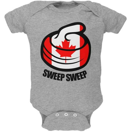 Winter Sports Flag Curling Sweep Sweep Canada Soft Baby One Piece Heather 12-18 M
Winter Sports Flag Curling Sweep Sweep Canada Soft Baby One Piece Heather 12-18 M