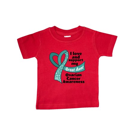 Inktastic Ovarian Cancer Awareness I Love and Support My Great Aunt Gift Baby Boy or Baby Girl T-Shirt
Inktastic Ovarian Cancer Awareness I Love and Support My Great Aunt Gift Baby Boy or Baby Girl T-Shirt
