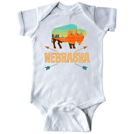 Inktastic Nebraska Vacation Buffalo Gift Baby Boy or Baby Girl Bodysuit