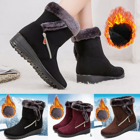 Winter Clearance Deals! SuoKom Boots for Women Snow Boots Women Boots Flat-Heel Boots Winter Plus Cotton Short Boots Winter Snow Boots for Women Wine
Winter Clearance Deals! SuoKom Boots for Women Snow Boots Women Boots Flat-Heel Boots Winter Plus Cotton Short Boots Winter Snow Boots for Women Wine