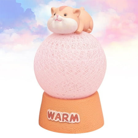 1Pc Small Night Light Adorable Hamster Design Rope Ball Light Lamp Desktop Adornment for Home Office Car (Yellow)
1Pc Small Night Light Adorable Hamster Design Rope Ball Light Lamp Desktop Adornment for Home Office Car (Yellow)
