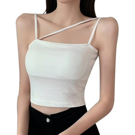 CAITZR Women Crop Camisole Multi-Sling Plain Color Push-Up Short Tops Ladies Slim Navel Tops
CAITZR Women Crop Camisole Multi-Sling Plain Color Push-Up Short Tops Ladies Slim Navel Tops