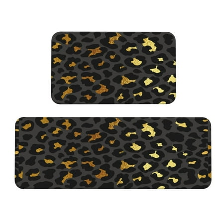 Kitchen Floor Mat 2 Sets Of Anti-Fouling Absorbent Quick-Drying Floor Mat For Kitchen Door Mat Laundry Room Restaurant Office Farm Gold Leopard Skin
Kitchen Floor Mat 2 Sets Of Anti-Fouling Absorbent Quick-Drying Floor Mat For Kitchen Door Mat Laundry Room Restaurant Office Farm Gold Leopard Skin