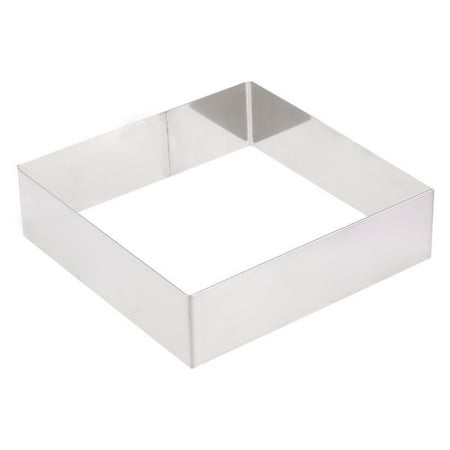 NUOLUX Square Mousse Mold Stainless Steel Cake Ring Mousse Cutter Cake Mold Dessert Ring Pastry Mould Baking Tool (Silver 10 Inch)
NUOLUX Square Mousse Mold Stainless Steel Cake Ring Mousse Cutter Cake Mold Dessert Ring Pastry Mould Baking Tool (Silver 10 Inch)