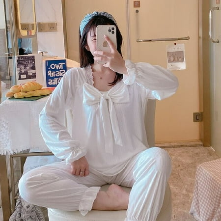 PIKADINGNIS WAVMIT New Women Pyjamas Student Cute Long Tops Set Lace Young Girl Pajamas Sets NightSuit Girl Sleepwear Sets Women Home Wear
PIKADINGNIS WAVMIT New Women Pyjamas Student Cute Long Tops Set Lace Young Girl Pajamas Sets NightSuit Girl Sleepwear Sets Women Home Wear