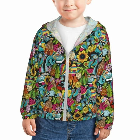 Gaeub Color Summer Print Athletic Sun Protection Hoodie for Kids Long Sleeve Outdoor UV Shirt Running Fishing Top for Boys Girls-5 Years
Gaeub Color Summer Print Athletic Sun Protection Hoodie for Kids Long Sleeve Outdoor UV Shirt Running Fishing Top for Boys Girls-5 Years