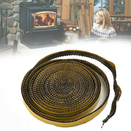 300CM Fireplace Seal Self Adhesive 10x2mm Sealing Tape Glass Door Furnace