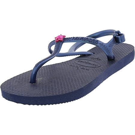 Havaianas Girl s H. Kids Freedom Sl Cf Navy/Navy Rubber Flat Shoe - 3M