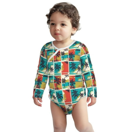 Fotbe Colorful Hawaii Palms Pattern Unisex-baby Long-sleeve Bodysuit Long Sleeve Bodysuits One-piece 100% Organic Cotton for Infant Baby Boys Unisex-12 Months
Fotbe Colorful Hawaii Palms Pattern Unisex-baby Long-sleeve Bodysuit Long Sleeve Bodysuits One-piece 100% Organic Cotton for Infant Baby Boys Unisex-12 Months