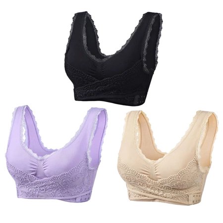 3pcs No Steel Ring Bra Sexy Comfortable Bra Underwear Lingerie for Woman Ladies Female - 3XL Size (Purple + Black + Flesh Color)
3pcs No Steel Ring Bra Sexy Comfortable Bra Underwear Lingerie for Woman Ladies Female - 3XL Size (Purple + Black + Flesh Color)