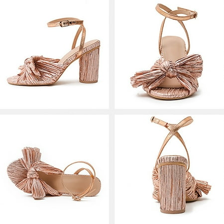 Aayomet Women s Sandals Women s Summer Thick Heel High Heel Bow Crossborder Large Size Sandals Hot Pink 8
Aayomet Women s Sandals Women s Summer Thick Heel High Heel Bow Crossborder Large Size Sandals Hot Pink 8
