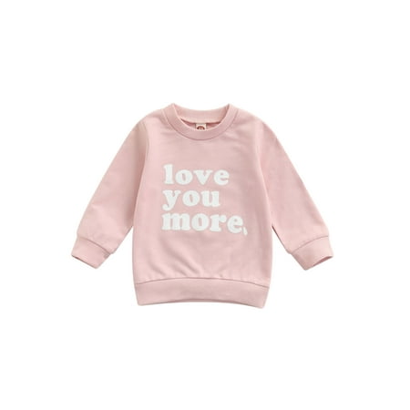Jxzom Toddler Baby Girl Valentines Day Outfit Love You More Letter Crewneck Sweatshirt Little Girls Long Sleeve Sweater Tops
Jxzom Toddler Baby Girl Valentines Day Outfit Love You More Letter Crewneck Sweatshirt Little Girls Long Sleeve Sweater Tops