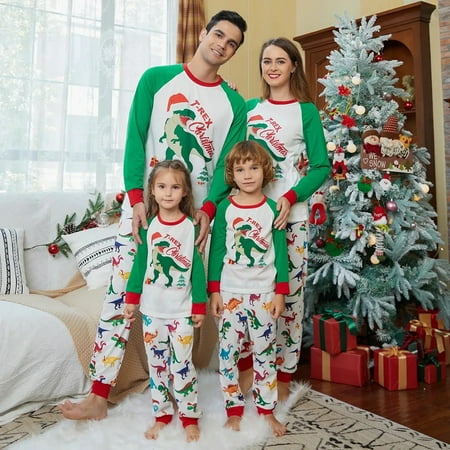 Sunisery Matching Family Pajamas Sets Christmas PJ s Long Sleeve Dinosaur Printed Top and Pants Jammies Sleepwear
Sunisery Matching Family Pajamas Sets Christmas PJ s Long Sleeve Dinosaur Printed Top and Pants Jammies Sleepwear