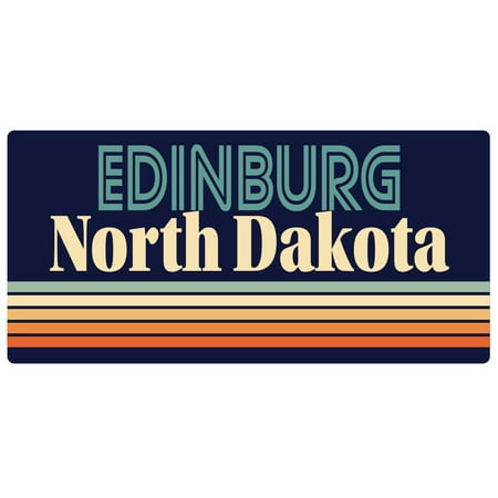 Edinburg North Dakota 5 x 2.5-Inch Fridge Magnet Retro Design