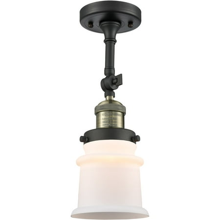 Black Antique Brass Tone Semi Flush 6 Wide Matte White Glass Steel/Cast Brass Medium Base 1 Light Fixture
Black Antique Brass Tone Semi Flush 6 Wide Matte White Glass Steel/Cast Brass Medium Base 1 Light Fixture