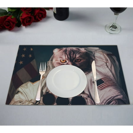 YKCG Universe Galaxy Space Hipster Astronaut Cat Placemats Size 12x18 inches Set of 2
YKCG Universe Galaxy Space Hipster Astronaut Cat Placemats Size 12x18 inches Set of 2