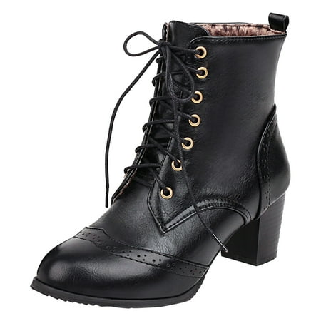 Women S Ankle Boots Autumn Winter Thick Heel Lace Up Independent Station Korean Edition High Heel Short Women
Women S Ankle Boots Autumn Winter Thick Heel Lace Up Independent Station Korean Edition High Heel Short Women