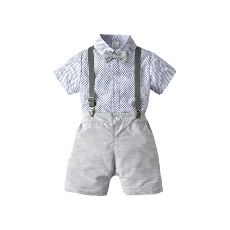 Canrulo Toddler Baby Boys Gentleman Suit Dot Print Bow Knot Shirt Tops + Bib Shorts Clothes Gray 3-4 Years
Canrulo Toddler Baby Boys Gentleman Suit Dot Print Bow Knot Shirt Tops + Bib Shorts Clothes Gray 3-4 Years