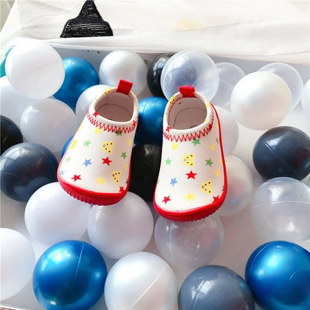 Toyella Stretch Canvas Shoes Baby Soft-Soled Toddler Shoes Boys And Girls Shoes Star bear 130