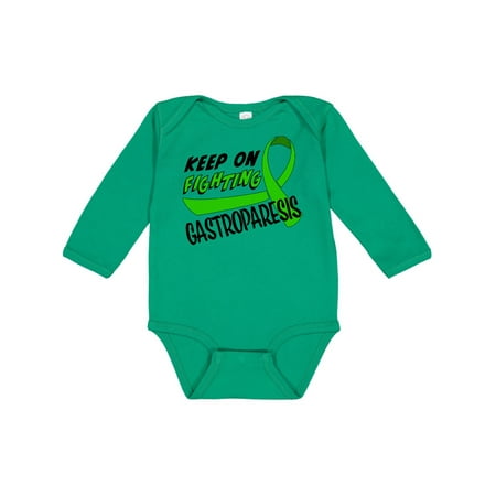 Inktastic Keep On Fighting Gastroparesis- green ribbon Gift Baby Boy or Baby Girl Long Sleeve Bodysuit
Inktastic Keep On Fighting Gastroparesis- green ribbon Gift Baby Boy or Baby Girl Long Sleeve Bodysuit