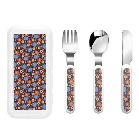 Kdxio Leaves Flower Toddler Utensils Set - Kids Silverware Set Set Kids Utensils Set with Case for Preschooler Children
Kdxio Leaves Flower Toddler Utensils Set - Kids Silverware Set Set Kids Utensils Set with Case for Preschooler Children