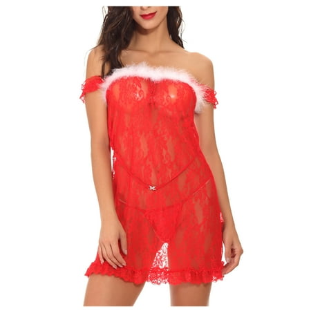 JeashCHAT Babydoll Lingerie for Women Christmas Suit Role Play Stage Dress Sexy Underwear Pajamas Two Piece Set
JeashCHAT Babydoll Lingerie for Women Christmas Suit Role Play Stage Dress Sexy Underwear Pajamas Two Piece Set