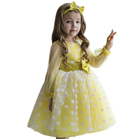 Kids Little Girls Dresses Tulle Long Sleeve Polka Dot Princess Tulle Bow Casual Dress Wedding Birthday Party Dresses Baby Girl Clothes
Kids Little Girls Dresses Tulle Long Sleeve Polka Dot Princess Tulle Bow Casual Dress Wedding Birthday Party Dresses Baby Girl Clothes