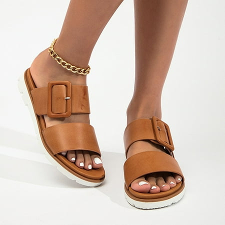 XIAQUJ Women Sandals Fashion New Pattern Summer Flat Bottom Large Comfortable Casual Sandals Sandals for Women Brown 9(41)
XIAQUJ Women Sandals Fashion New Pattern Summer Flat Bottom Large Comfortable Casual Sandals Sandals for Women Brown 9(41)