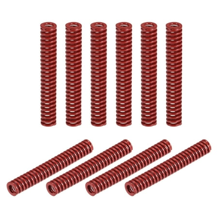 Die Spring 10 Pack 8mm OD 55mm Long Stamping Medium Load Compression Red