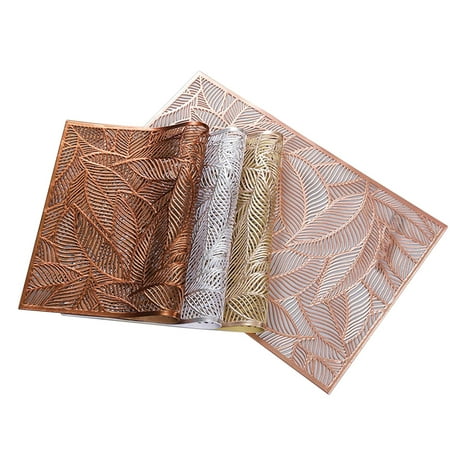 Rectangular Placemats for Dining Table Hotel Restaurant Bronzing Coffee Placemat Home Kitchen Table Hollow Place Mats
Rectangular Placemats for Dining Table Hotel Restaurant Bronzing Coffee Placemat Home Kitchen Table Hollow Place Mats